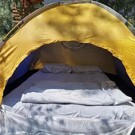 Exit Camping With Bungalow, Mobile Home, Tents, And Empty Spots With Private Acces To The Beach
