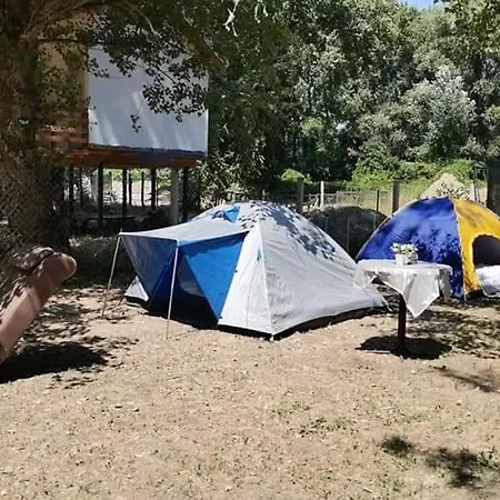 Campsite Exit Camping With Bungalow, Mobile Home, Tents, And Empty Spots With Private Acces To The Beach Novi Sad